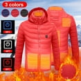 thumbnail image 1 of Utoimkio Heated Jacket for Men and Women,Heated Coat Hooded Heating Warm Jackets Windproof Lightweight USB Charging Electric Body Warmer, 1 of 7