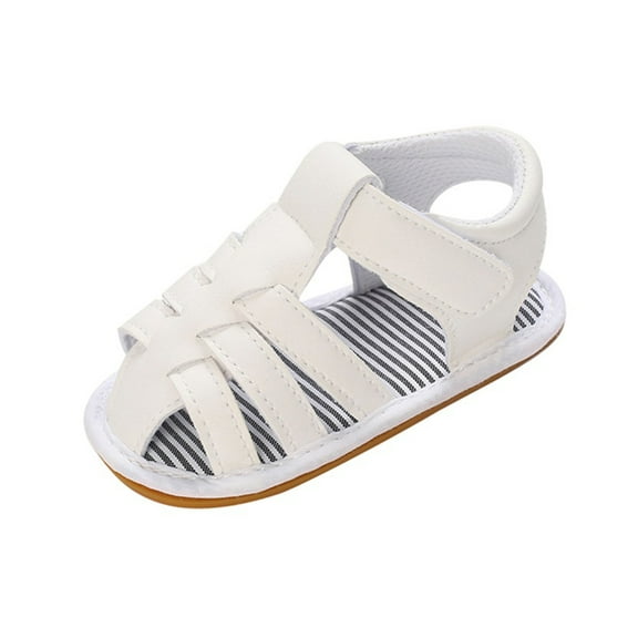 Utoimkio Infant Baby Boys Girls Summer Beach Sandals Non Slip Soft Rubber Sole Toddler Outdoor Closed Toe First Walker Shoes