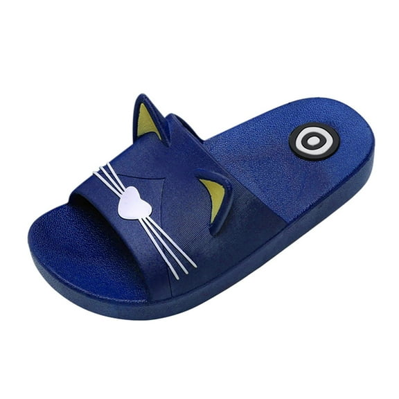 Utoimkio Kids Cute Cartoon Slides Boys Girls Shower Slippers Slip on Slide Sandals Non-slip Soft Sole Summer Beach Shoes