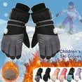 thumbnail image 1 of Utoimkio Kids Ski Gloves Waterproof Winter Snow Gloves Thicken Warm Windproof Warm Winter Gloves for Cold Weather,Thermal Snowboarding Gloves for Boys Girls, 1 of 9