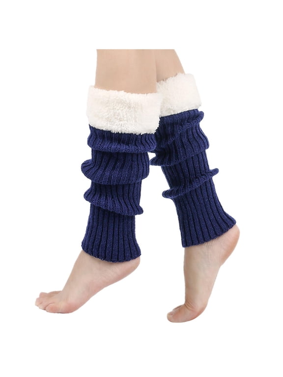 Leg Warmers for Women Winter Knee High Cable Knit Warm Long Boot Socks for Party Yoga Dance Supplies