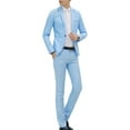 thumbnail image 1 of Utoimkio Men's 3 Pieces Suit Elegant Solid One Button Slim Fit Single Breasted Party Blazer Jacket & Vest & Pants Set, 1 of 5