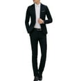 thumbnail image 1 of Utoimkio Men's 3 Pieces Suit Elegant Solid One Button Slim Fit Single Breasted Party Blazer Jacket & Vest & Pants Set, 1 of 5