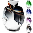 thumbnail image 1 of Utoimkio Men's 3D Digital Print Hoodies Pullover Sweatshirts for Men Long Sleeve Crewneck Sweatshirts Casual Loose Pullover Blouse Tops for Men with Pockets, 1 of 5