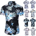 thumbnail image 1 of Utoimkio Men's Casual Hawaiian Shirts Short Sleeve Button Down T Shirts Summer Tropical Beach Shirts, 1 of 9