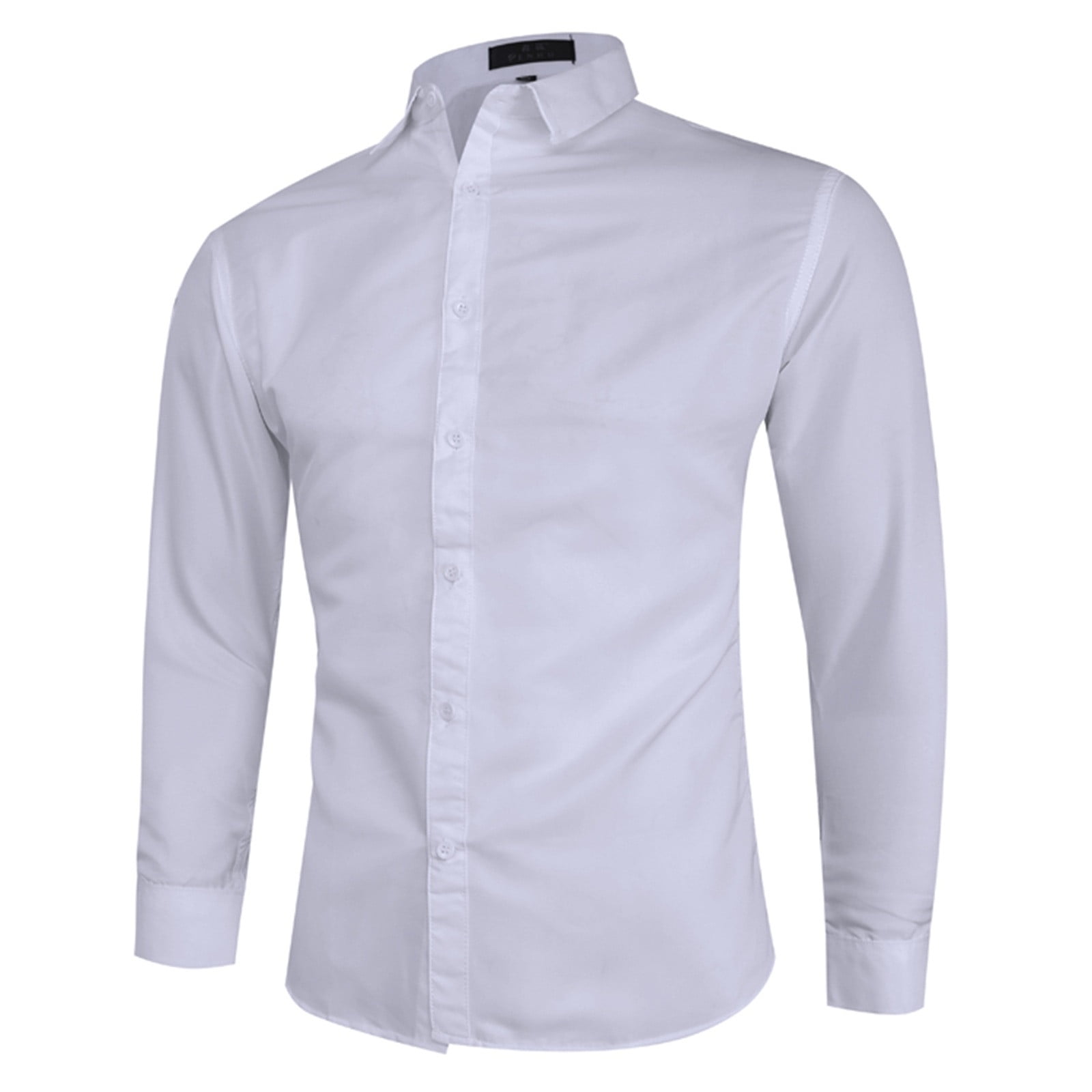 Camicia Uomo Manica Corta In Stile Lino - Casual - Colori Solidi Assortiti (Bianco, Grigio, Nero)