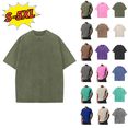 thumbnail image 1 of Utoimkio Men's Oversized Cotton T-Shirts Loose Fit Vintage Washed Short Sleeve Tees Unisex Casual Crewneck Pullover Tops Size S-5XL, 1 of 8