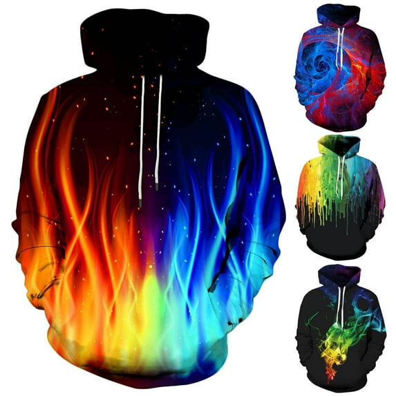 Utoimkio Men's Pullover Hoodies Long Sleeve Drawstring Casual Hooded Sweatshirts Lightweight Loose Fit Crewneck Pullover Sweatshirts with Pockets