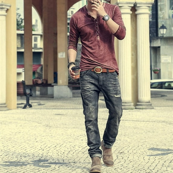 Utoimkio Men's Vintage Linen Shirts Casual Lightweight Long Sleeve Button Down Solid T Shirt Summer Slim Fit Pullover Blouse Tops for Men