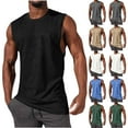 thumbnail image 1 of Utoimkio Men's Workout Tank Tops Quick Dry Sleeveless Gym Muscle Tee Shirts Fitness Bodybuilding T-Shirts, 1 of 8