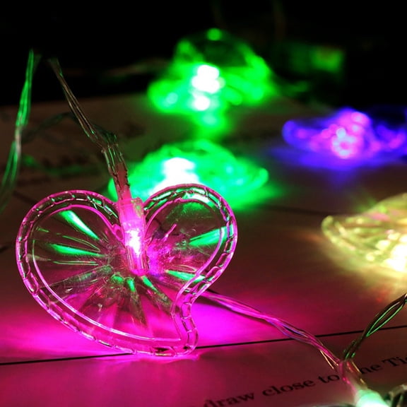 Utoimkio Mother's Day Heart-Shaped String Lights Mother's Day Decorations Gift for Mom,10LED Rose Fairy Lights Battery Operated Decorative Lights for Wedding Party Mothers Day Decor