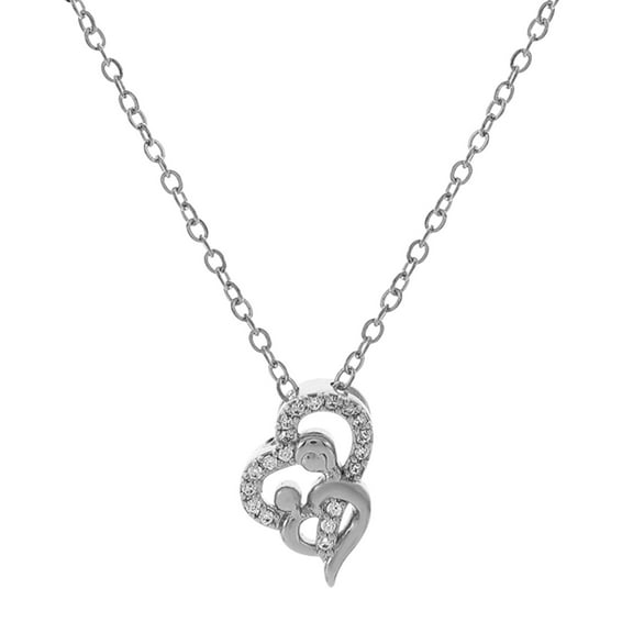 Utoimkio Necklace Gift for Mom 925 Sterling Silver Love You Mom Heart Infinity Pendant Necklace Jewelry Mother's Day Gift for Mother Gift