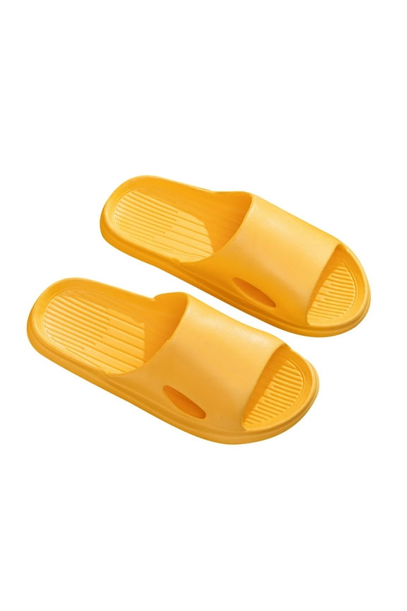 Non-Slip Slide Sandals for Women Slip On Summer Casual Beach Flat Sandals for Women Wide Width Casual Comfortable House Slippers