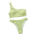 thumbnail image 1 of VerPetridure One Shoulder Bikini Sets for Women High Waisted Two Piece Swimsuits Off the Shoulder Bathing Suit for Women, 1 of 7
