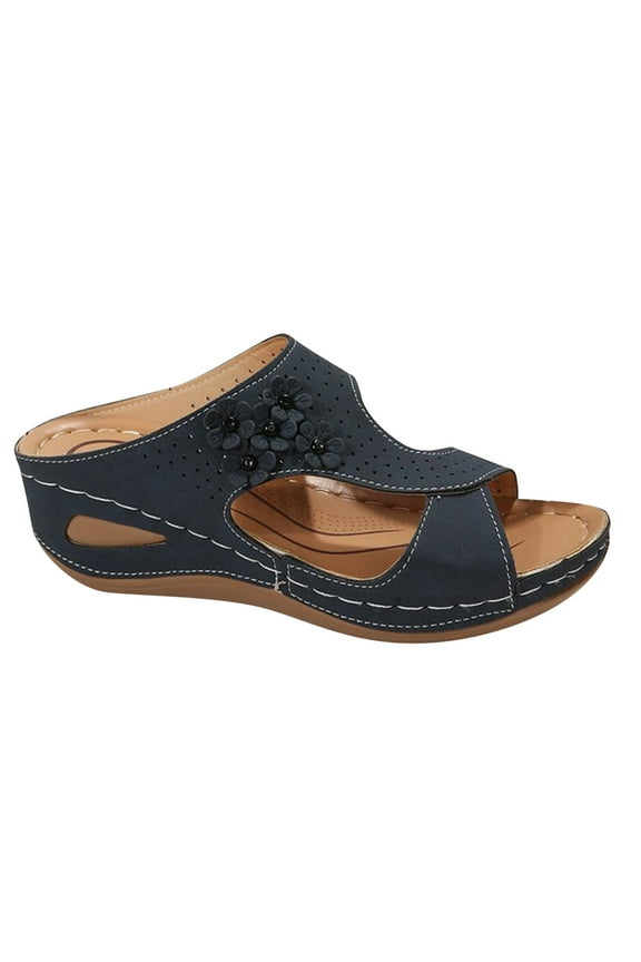 Platform Sandals for Women Orthopedic Sandals for Women Women Beach Slippers with Arch Support Non-Slip Breathable Vintage Shoes