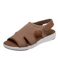 thumbnail image 1 of Utoimkio Platform Sandals for Women Summer Ladies Sandals Breathable Elastic Webbing Platform Casual Sandals, 1 of 7