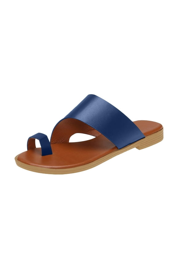 Platform Sandals for Women Summer Flat Thong Toe Wide Fit Sandals