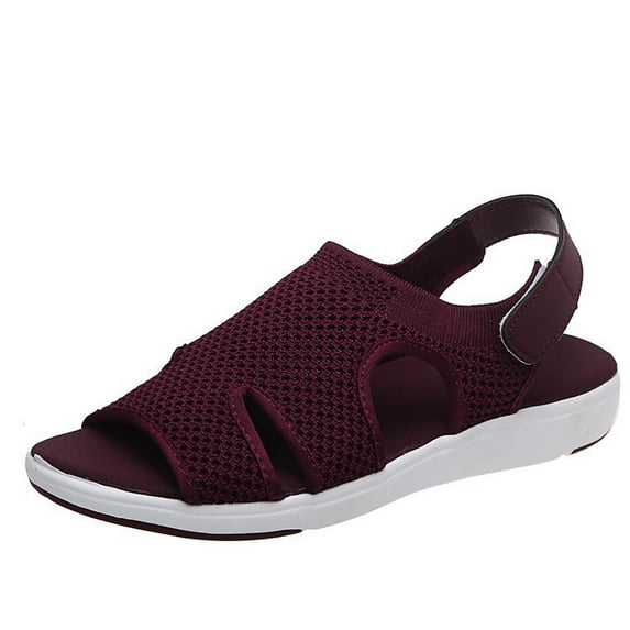Utoimkio Platform Sandals for Women Summer Summer Ladies Sandals Breathable Elastic Webbing Platform Casual Sandals