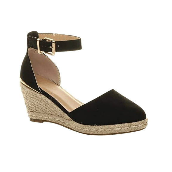 Utoimkio Platform Sandals for Women Summer Women' Buckle Ankle Strap Sandals Wedges Sandals Summer Weaving Breathable Shoes