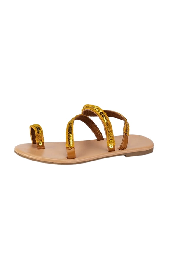 Platform Sandals for Women Summer Women Casual Open Toe Comfy Sandals Sequin Beach Casual Shoes