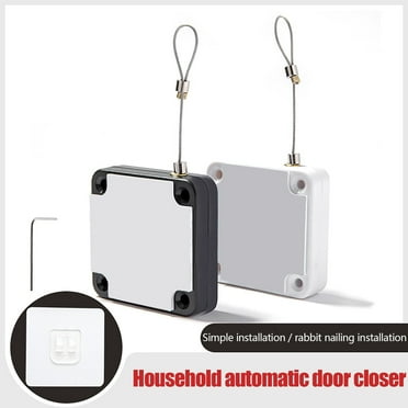 Utoimkio Punch-Free Automatic Sensor Door Closer, Multifunctional Door Closer, Residential Commercial Auto Door Closer with Steel Drawstring