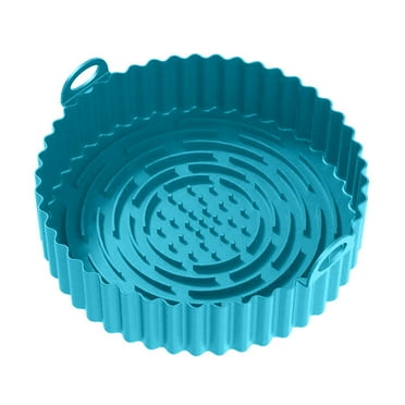 Utoimkio Silicone Air Fryer Liner 7.9inch Reusable Air Fryer Silicone Basket Heat Resistant Easy Cleaning Air fryers Silicone Pot Round for Air Fryer Oven Accessories