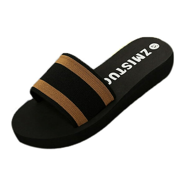 Utoimkio Slide Sandals for Women Slip On Summer Casual Beach Flat Sandals for Women Wide Width Casual Comfortable House Slippers