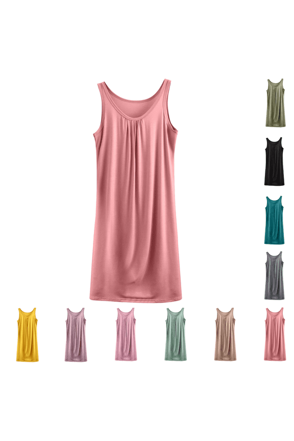 Summer Nightgowns for Women Plus Size Sleeveless Chemise Sleepwear Loose Comfy Soft Pajama Dress Size XL-5XL