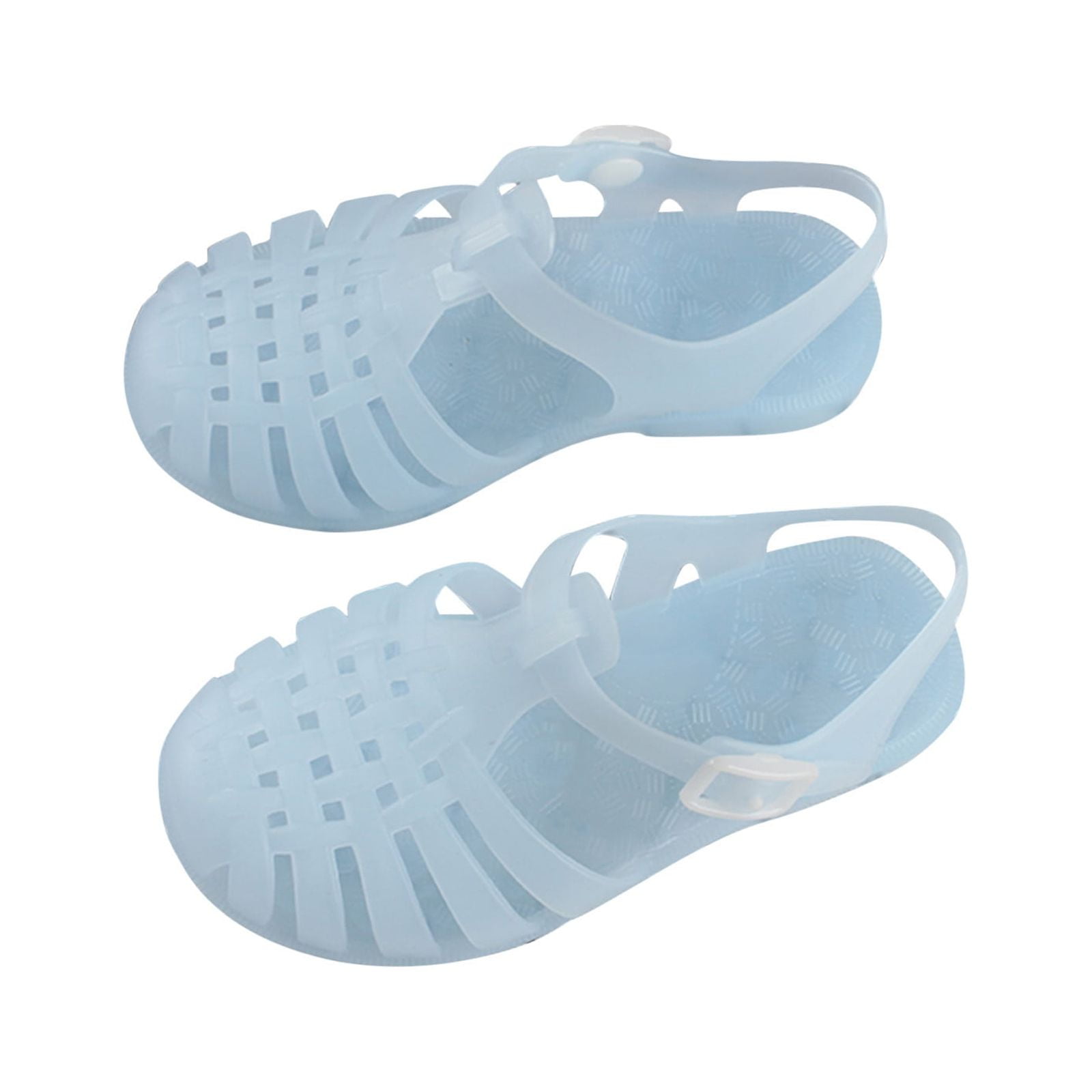 Toddler Baby Boys Girls Jelly Sandals Soft Rubber Sole Closed Toe Beach Summer Shoes Kid Princess Flat Shoes