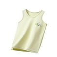 thumbnail image 1 of Utoimkio Toddler Baby Boys Girls Solid Undershirts Cotton Tank Tops Summer Sleeveless Vest Size 2-14T, 1 of 3