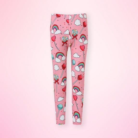 Utoimkio Toddler Baby Girls Cute Floral Print Legging Pants Cotton Basic Leggings for Kids Fitting Long Pants Toddler Girls Active Leggings