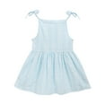 thumbnail image 1 of Utoimkio Toddler Baby Girls Summer Dress Clothes Floral Ruffle Strap Dress Backless Princess Sundress Playwear Outfits for Girls, 1 of 9