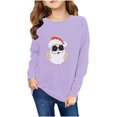 thumbnail image 1 of Utoimkio Toddler Boy Girls Christmas Pullover Sweatshirts Long Sleeve Shirts Cute Print Crewneck Sweatshirts Tee Tops Little Boy Girls Fall Winter Clothes for Kids, 1 of 4