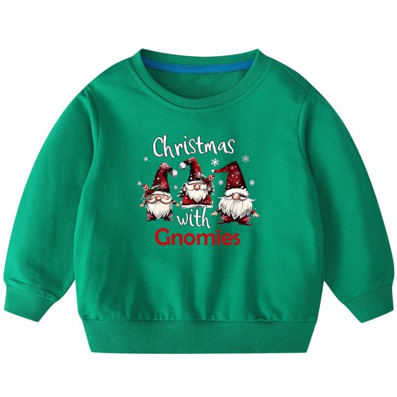 Utoimkio Toddler Boy Girls Cotton Crewneck Sweatshirts Long Sleeve Shirts Cute Print Pullover Sweatshirts Tee Tops Little Boy Girls Fall Winter Clothes for Kids