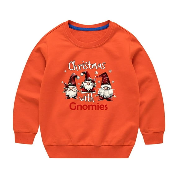Utoimkio Toddler Boy Girls Cotton Crewneck Sweatshirts Long Sleeve Shirts Cute Print Pullover Sweatshirts Tee Tops Little Boy Girls Fall Winter Clothes for Kids