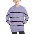thumbnail image 1 of Utoimkio Toddler Boy Girls Striped Print Long Sleeve Hoodie Sweatshirt Pullover Tops Casual Loose Fall Blouses for Kids 4-14 Years, 1 of 7