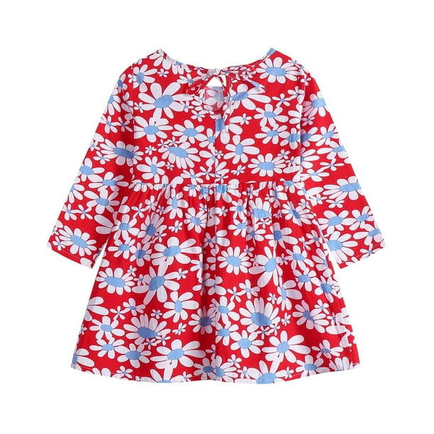 Utoimkio Toddler Girl Dresses Clearance Long Sleeve Casual Dresses for