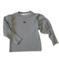thumbnail image 1 of Utoimkio Toddler Girls Cotton Basic T-Shirt Long Sleeve Pullover Sweatshirts Toddler Baby Crewneck Cute Print Long Sleeve Shirts Tops for Kids 1-10 Years, 1 of 4