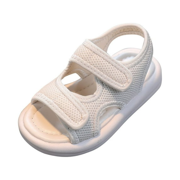 VerPetridure Toddler Girls Sandals Size 6 Baby Girls Boys Children's Beach Shoes Soft Sole Toe Crash Sandals Roman Sandals