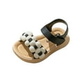 thumbnail image 1 of VerPetridure Toddler Girls Sandals Size 7 Toddler Shoes Baby Girls Cute Fashion Solid Color Flowers Non-slip Soft Sole Beach Sandals, 1 of 4