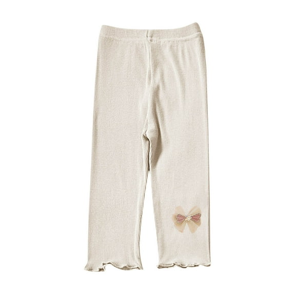 Utoimkio Toddler Little Girls Full Length Leggings Kids Stretchy Warm Footless Tights Pants for Girls 1-7 Years