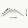 thumbnail image 1 of Utoimkio Triangle Dish Drying Rack for Sink Corner Roll Up Dish Drying Rack Folding Stainless Steel Multipurpose Over The Sink Corner Dish Drainer Mat for Kitchen, 1 of 6