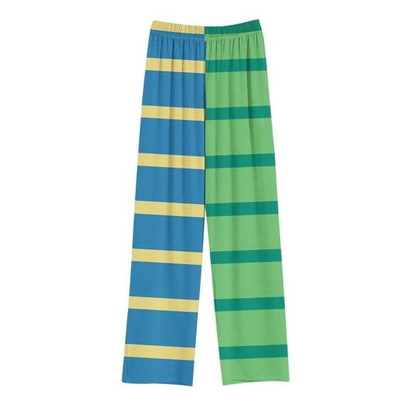 Utoimkio Unisex Boys Girls Pajama Pants Soft Elastic Waisted Kids Pajama Bottoms Striped Print Lounge Pants with Pockets for Little Boy Girls Size 4-14T