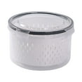 thumbnail image 1 of Utoimkio Vegetable Containers for Fridge Produce Saver Container Fruit Storage Organizer,BPA-Free Fridge Organize Containers with Lid & Colander for Salad Lettuce Berry Storage Stay Fresh(550ml), 1 of 7