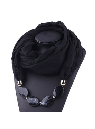 Besufy Women's Openwork Carved Rose Pattern Scarf Ring Buckle