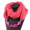 thumbnail image 1 of Utoimkio Vintage Ethnic Style Women's Scarf Crystal Bead Pendant Necklace Scarf Jewelry Accessory Soft Infinity Scarves for Women, 1 of 6