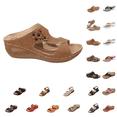 thumbnail image 1 of Utoimkio Wedge Sandals for Women Summer Slip on Slides Non-Slip Arch Support Platform Sandals Casual Daily Walking Shoes, 1 of 9