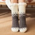 thumbnail image 1 of Utoimkio Winter Fuzzy Slipper Socks for Women Holiday Home Outdoor Non-slip Home Sleeping Socks Women Cozy Warm Winter Athletic Socks, 1 of 6