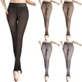 thumbnail image 1 of Utoimkio Women Warm Translucent Pantyhose Fleece Lined Tights Warm Thin High Waist Leggings,Fake Translucent Fleece Winter Thermal Pantyhose for Women, 1 of 6