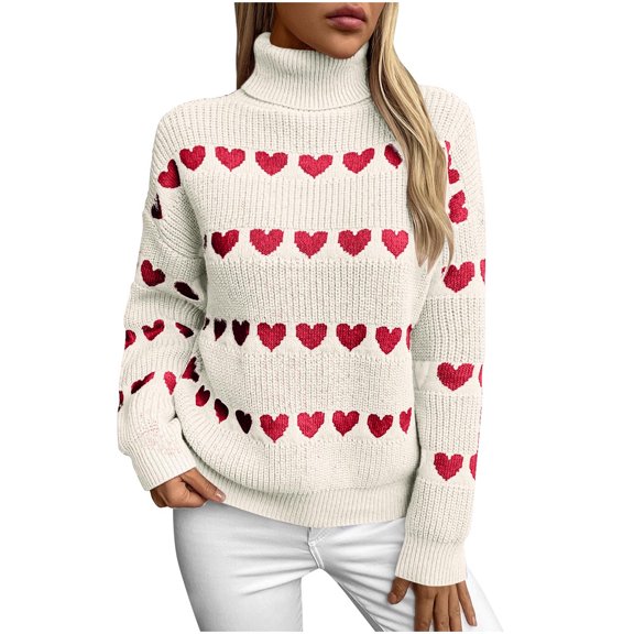 Utoimkio Women's 2025 Fall Turtleneck Sweater Long Sleeve Ribbed Knit Casual Relaxed Fit Pullover Tops for Women